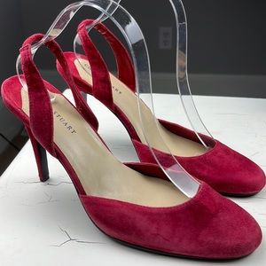COLIN STUART red leather suede SIZE 8.5